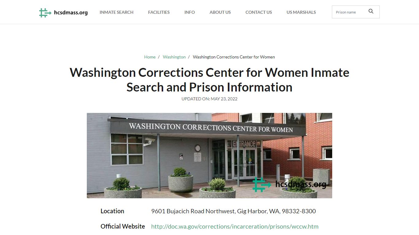 Washington Corrections Center for Women - Hampden County